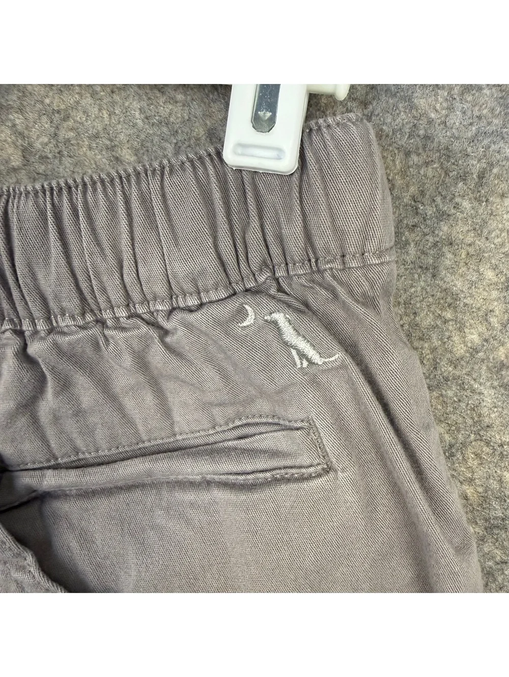 Local Boy Flat Front Elastic Waist Belted Shorts Gray Boy’s Size Small 5” 783